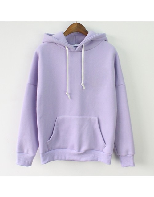 Lavender Harajuku Hoodie Sweatshirt 
