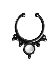 Luna Septum Ring// Black