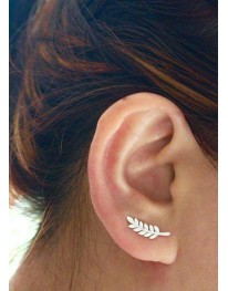 Leaf Stud Earring// Gold