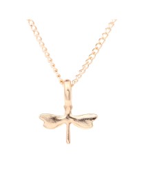 Dragonfly Necklace//Gold