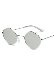 Polygon Glasses // Silver 