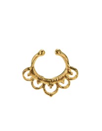 Flower Septum Ring// Gold