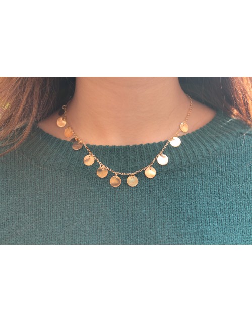 Coin Necklace // Gold