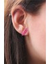 Rose Quartz Crystal Earring 