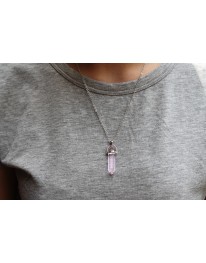 Lavender Crystal Necklace