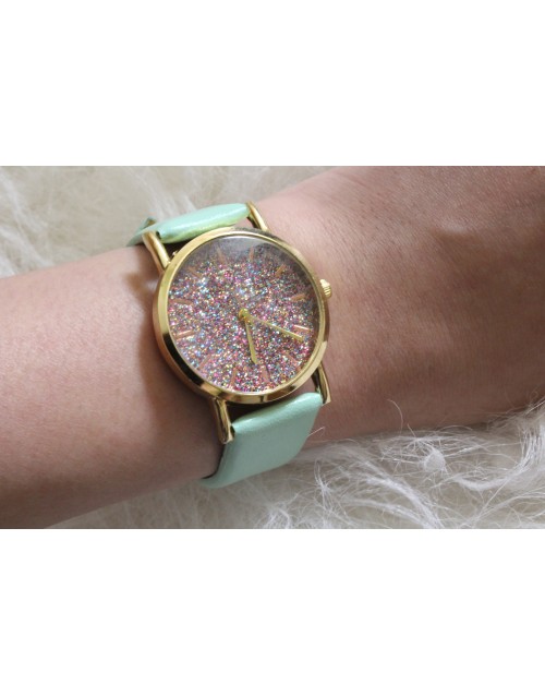Glitter Watch // Mint 