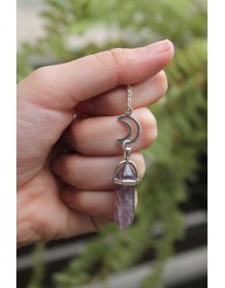 Amethyst Crescent Necklace 