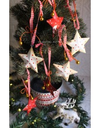 Twinkle Polka Dot Star Ornament Set