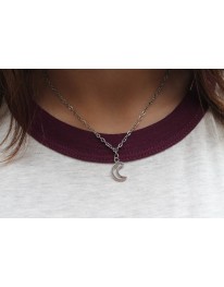 Open Moon Necklace