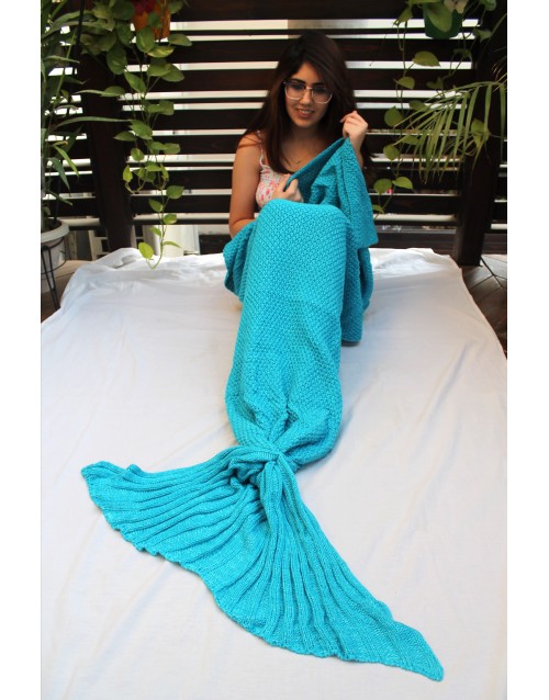 Mermaid Tail Blanket// Aqua
