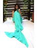 Mermaid Tail Blanket// Turquoise 