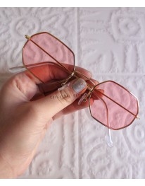 Hexagon Glasses // Pink