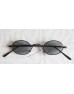 Retro Oval Sunglasses/ Black