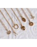 Make A Wish Wishbone Necklace // Gold