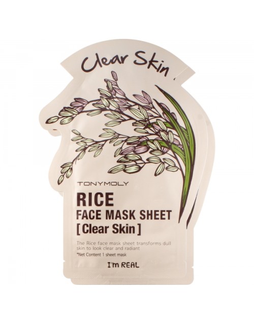 I'm Real Face Mask// Rice Mask sheet (CLEAR SKIN)