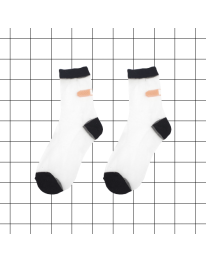 Sheer Bandaid Socks